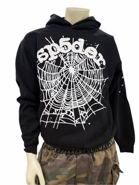 Sp5der Black OG Hoodie